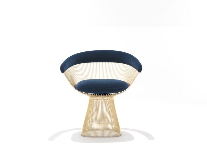 platner_side_chair_gold fauteuil